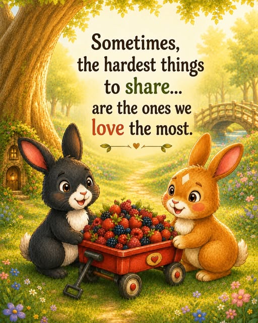 Sometimes the hardest things to share are the ones we love the most, Kindwoods graphic